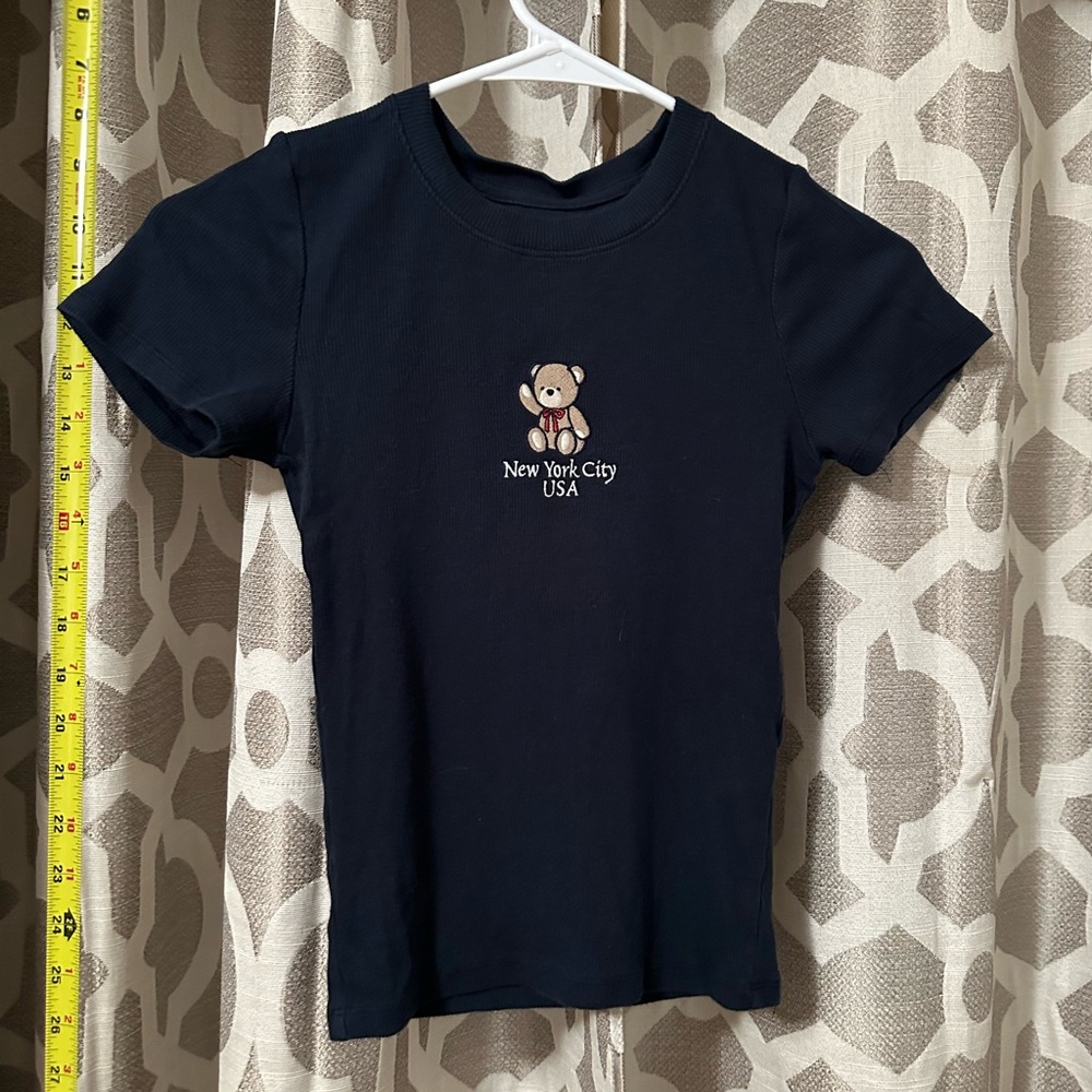 Hollister Navy Ribbed Shirt